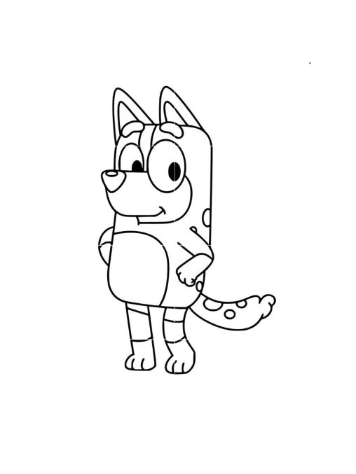 Free Bluey's Mum Coloring Pages to Download & Color