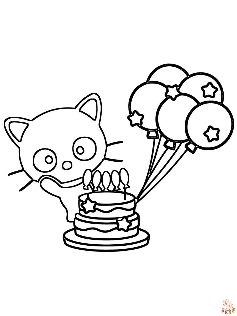 chococat coloring pages printable free
