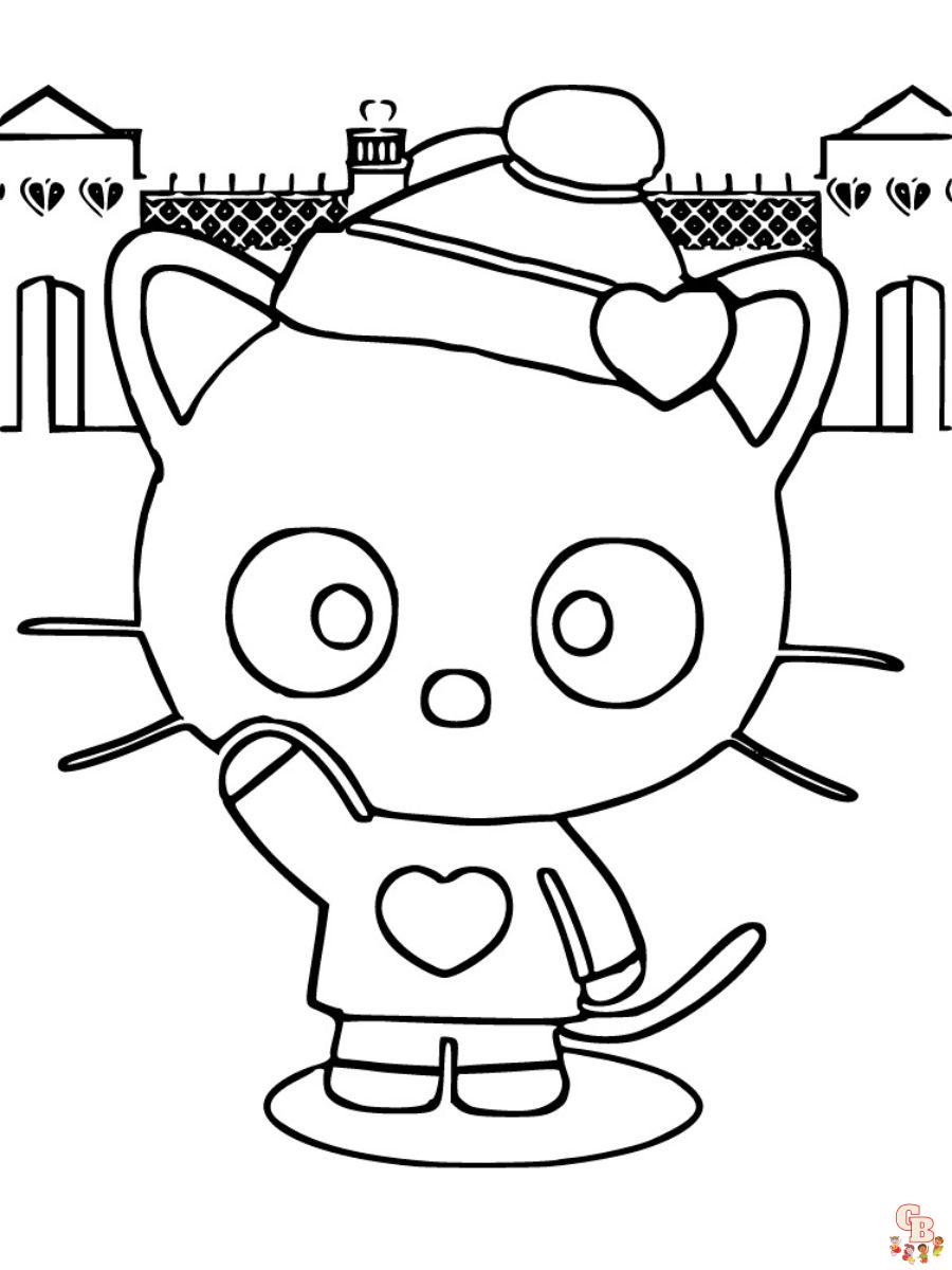 chococat coloring pages to print free