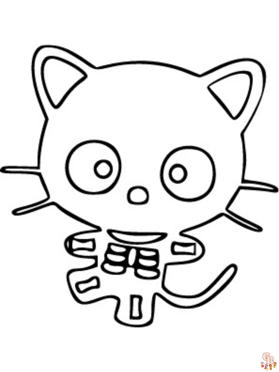 chococat halloween coloring pages
