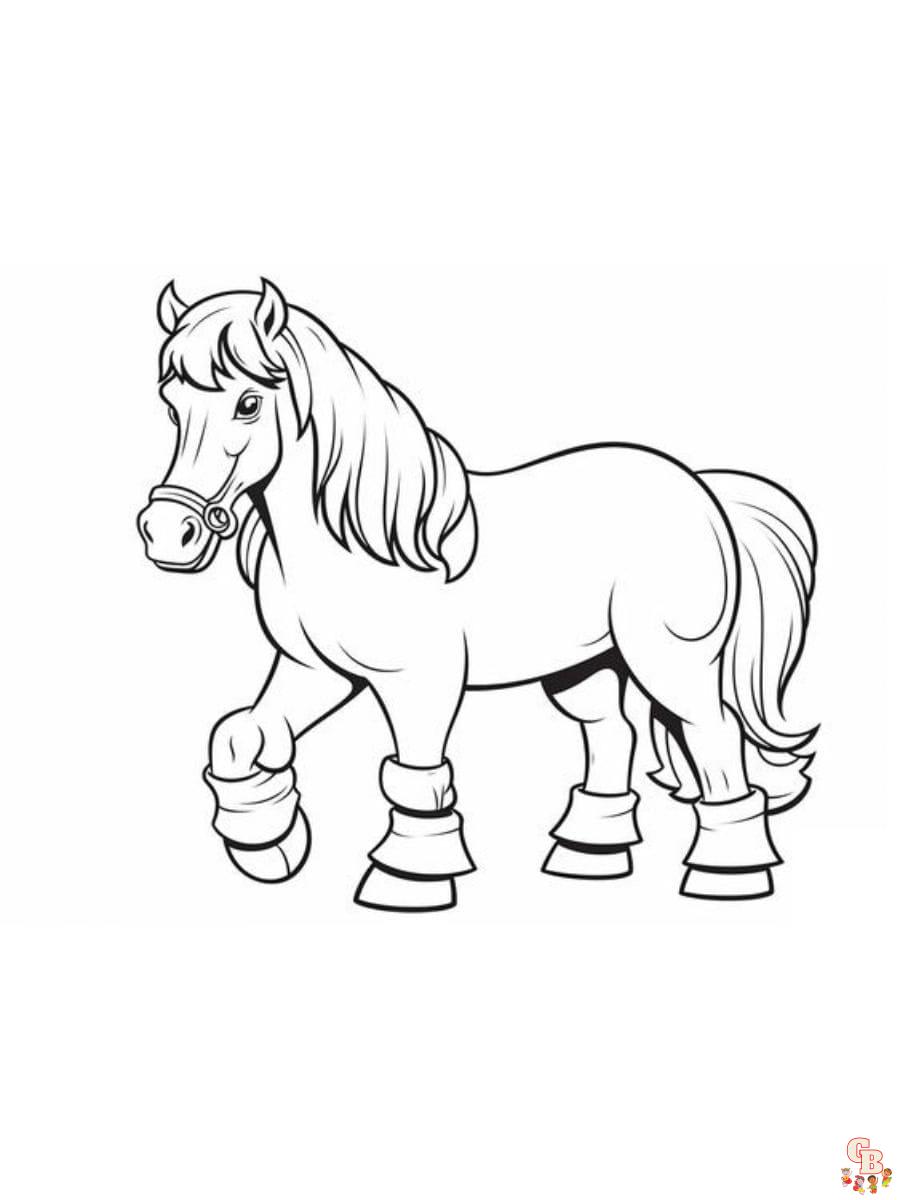 clydesdale horse coloring sheets