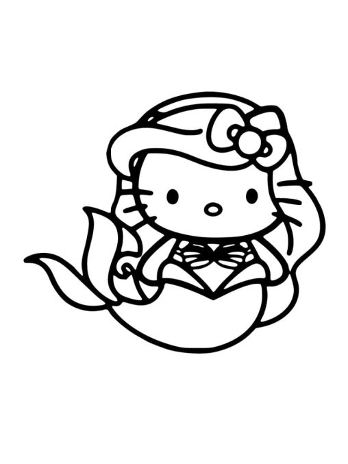 Hello Kitty Mermaid Coloring Pages - Fun & Free Download