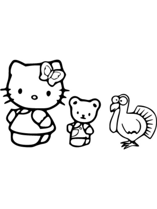 10 Adorable Hello Kitty Thanksgiving Coloring Pages for a Festive Holiday