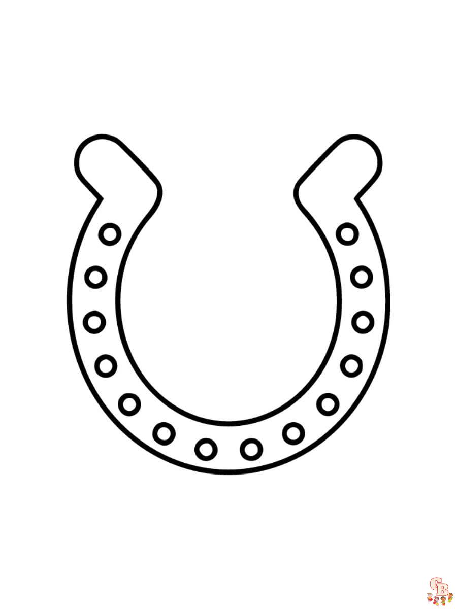 horseshoe coloring pages printable
