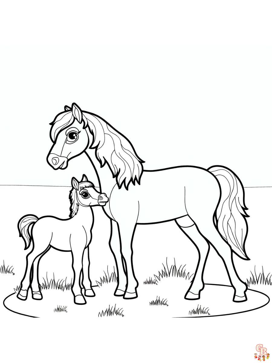 pretty horse wild horse coloring pages