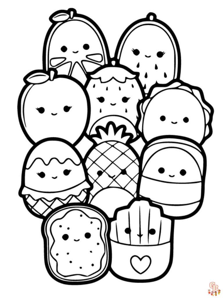 Squishmallows Coloring Pages for Kids | Free Printable Sheets