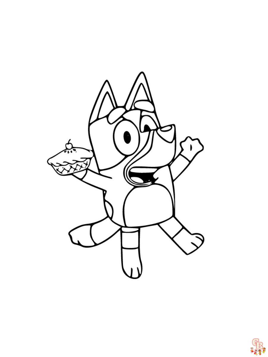 thanksgiving coloring pages bluey