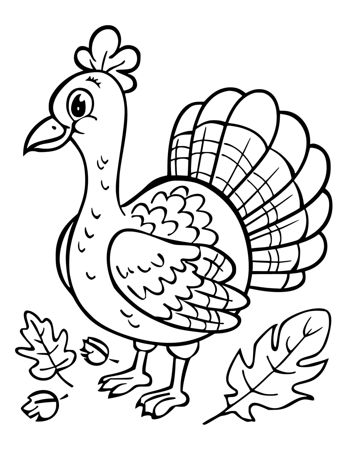 Enjoy Free Turkey Coloring Pages Printable and Have Fun