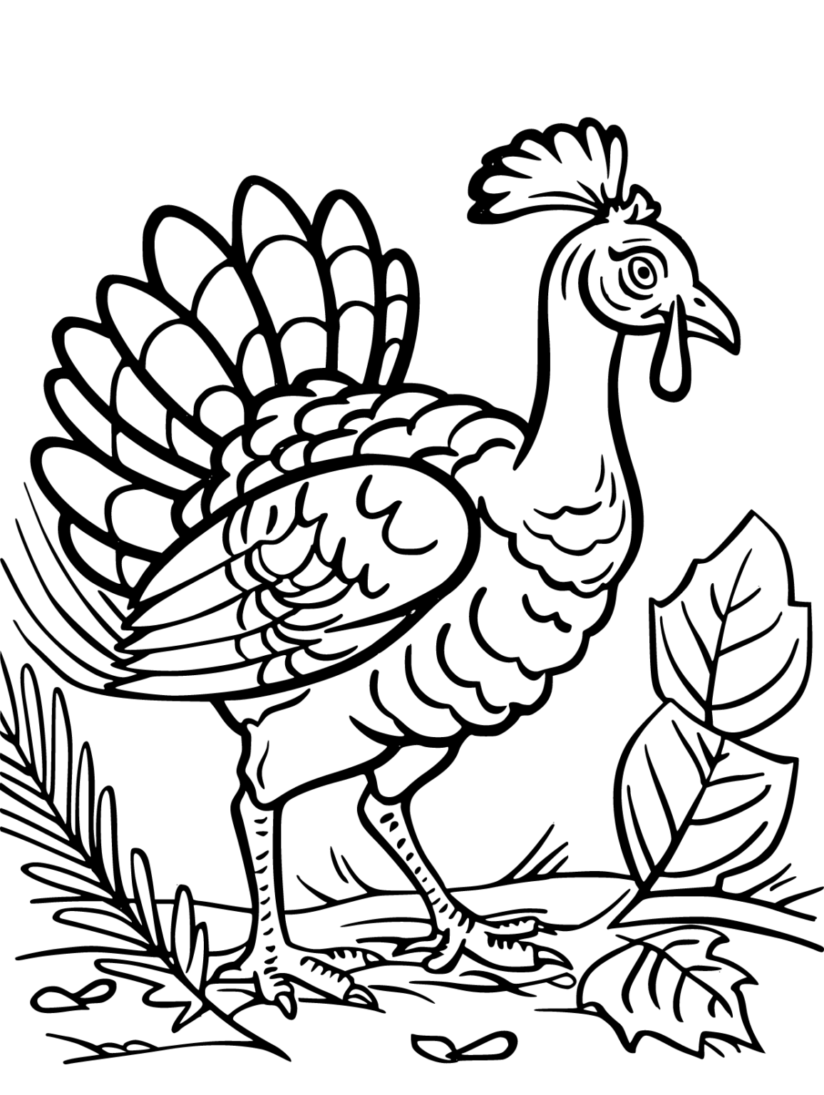 Enjoy Free Turkey Coloring Pages Printable and Have Fun