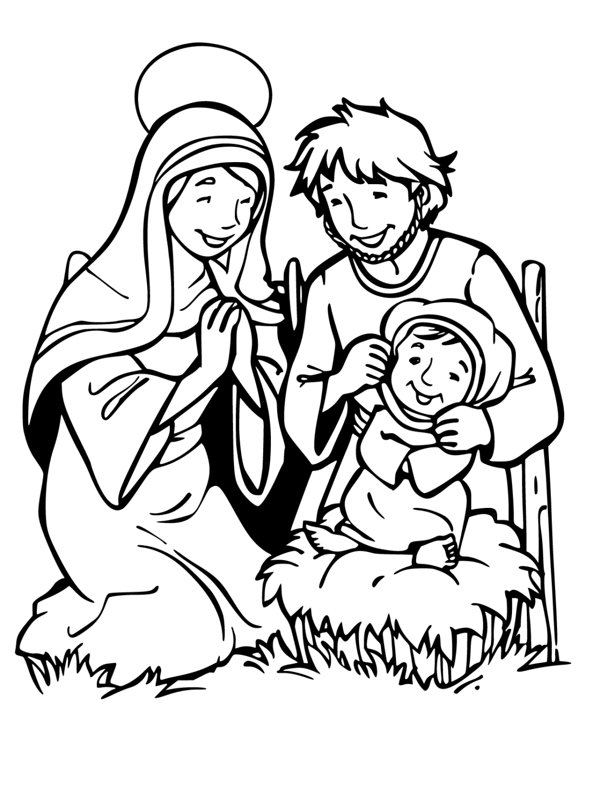 Nativity Coloring Pages Free Printable - GBcoloring
