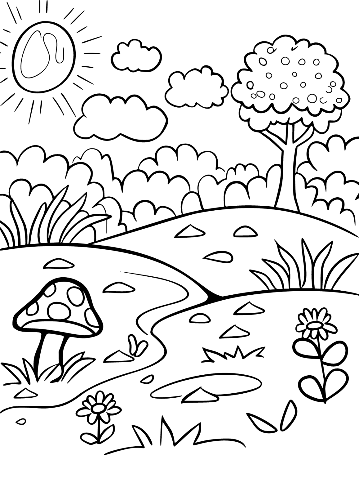 Simple Coloring Pages Printable and Free Coloring