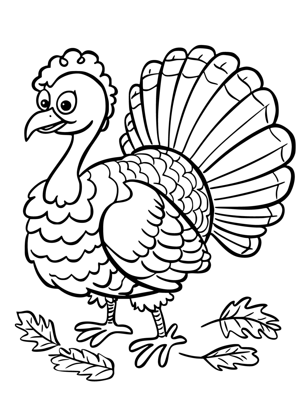 Enjoy Free Turkey Coloring Pages Printable and Have Fun