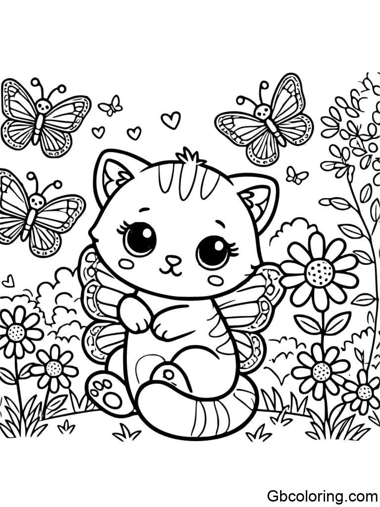 Newest Cute Kitty Coloring Pages Free Printable