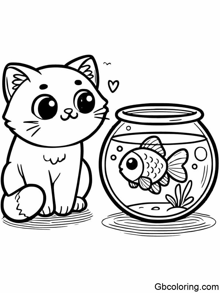 Newest Easy Cat Coloring Pages Free Printable