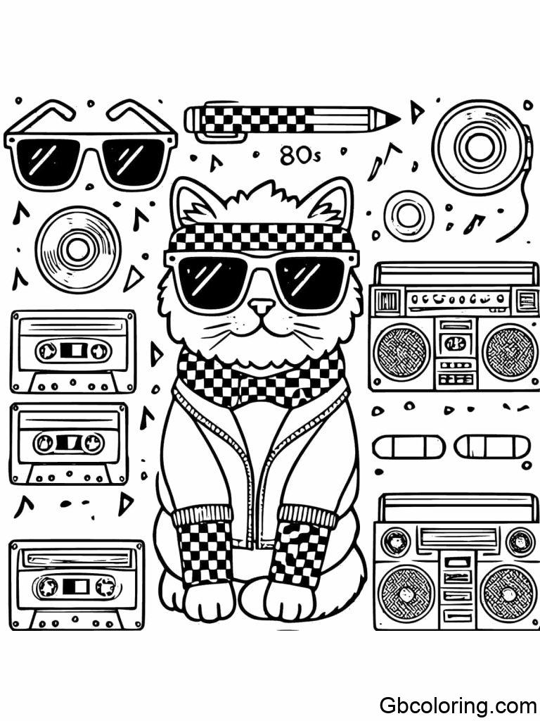 Newest Cat Coloring Pages for Adults Free Printable