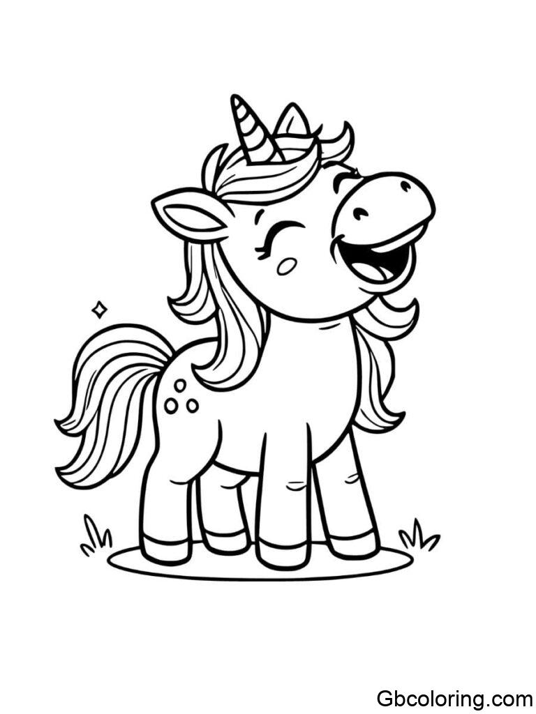 Free Baby Unicorn Coloring Pages Printable