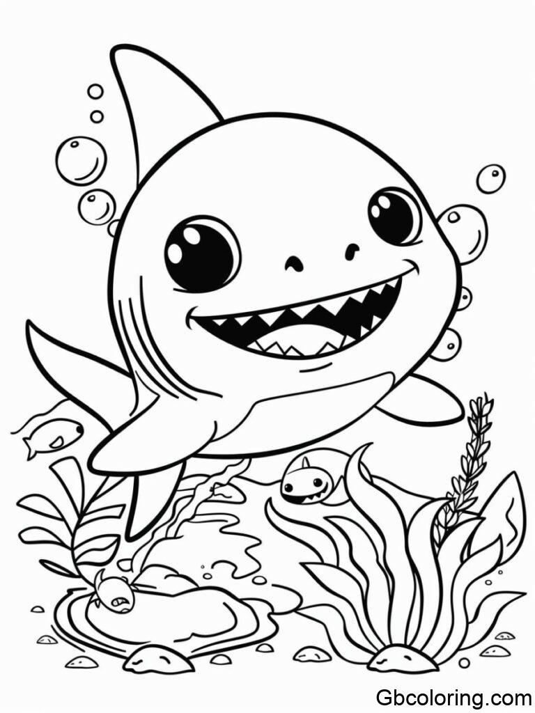 Baby Shark Coloring Pages - Join The Craze With Gbcoloring