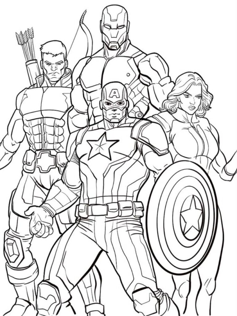 Top Marvel Coloring Pages for kids - GBcoloring