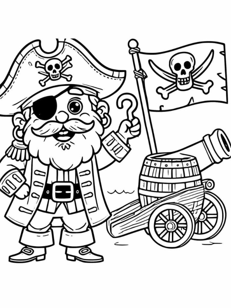 Pirate Coloring Pages: Free Printable Sheets for Kids