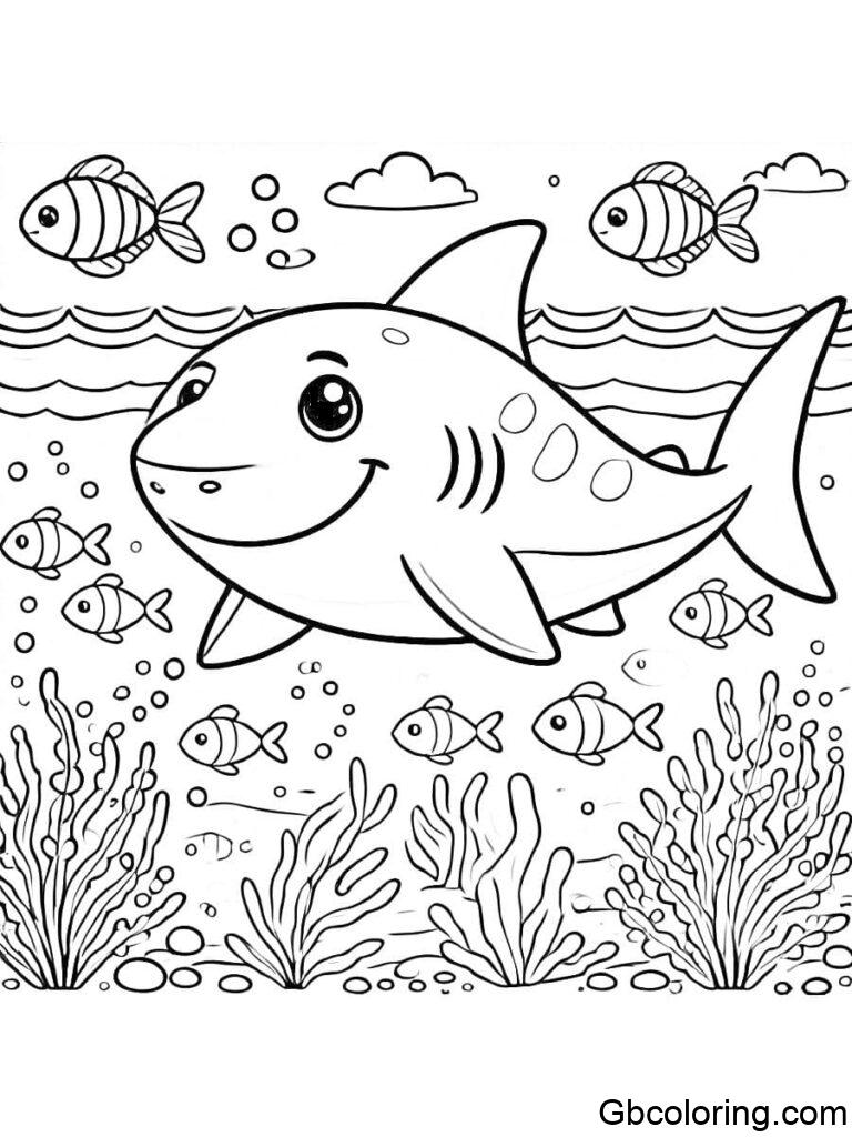 Free Printable Shark Coloring Pages for Kids - GBcoloring